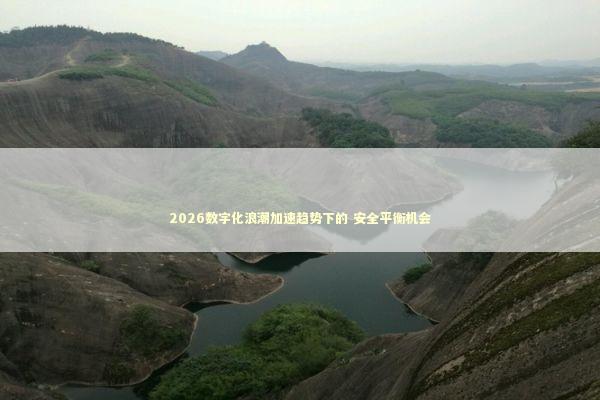 2026数字化浪潮加速趋势下的 安全平衡机会 新闻