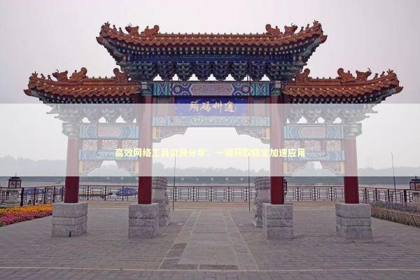 高效网络工具资源分享：一键获取稳定加速应用 新闻